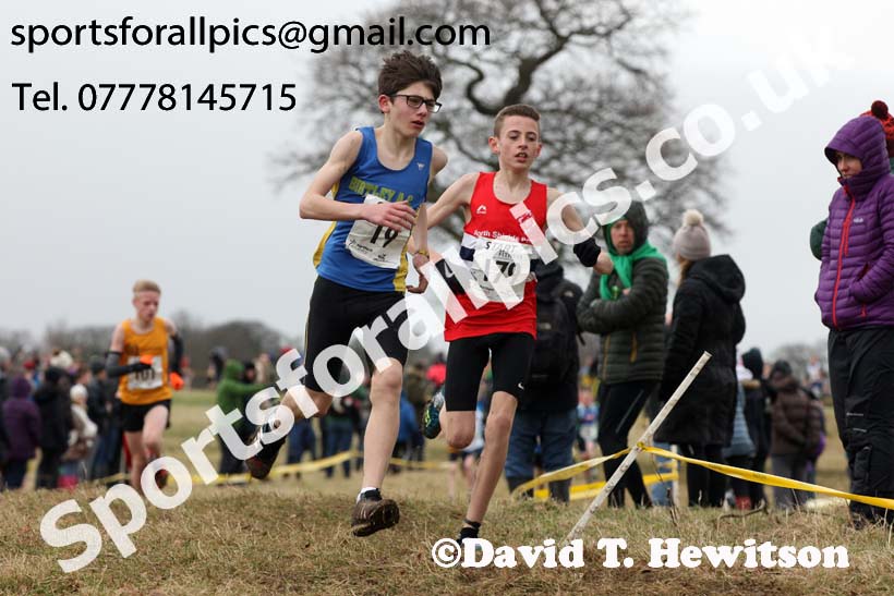 Boys under-13s, 2018 Northern Cross Country Champs., Harewood House, Leeds. Photo: David T. Hewitson/Sports for All Pics